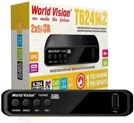 Ресивер для цифрового кабельного телевидения тюнер тв для телевизора usb World Vision T624 M2