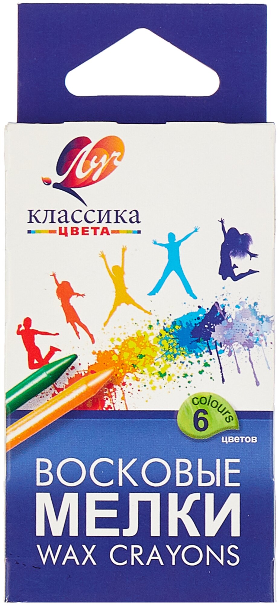 Луч Восковые мелки "Классика" 6 цветов (12С860-08)