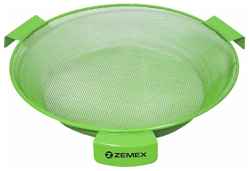 Сито Zemex металлическое для ведра 25л ячейка 3мм зелёный