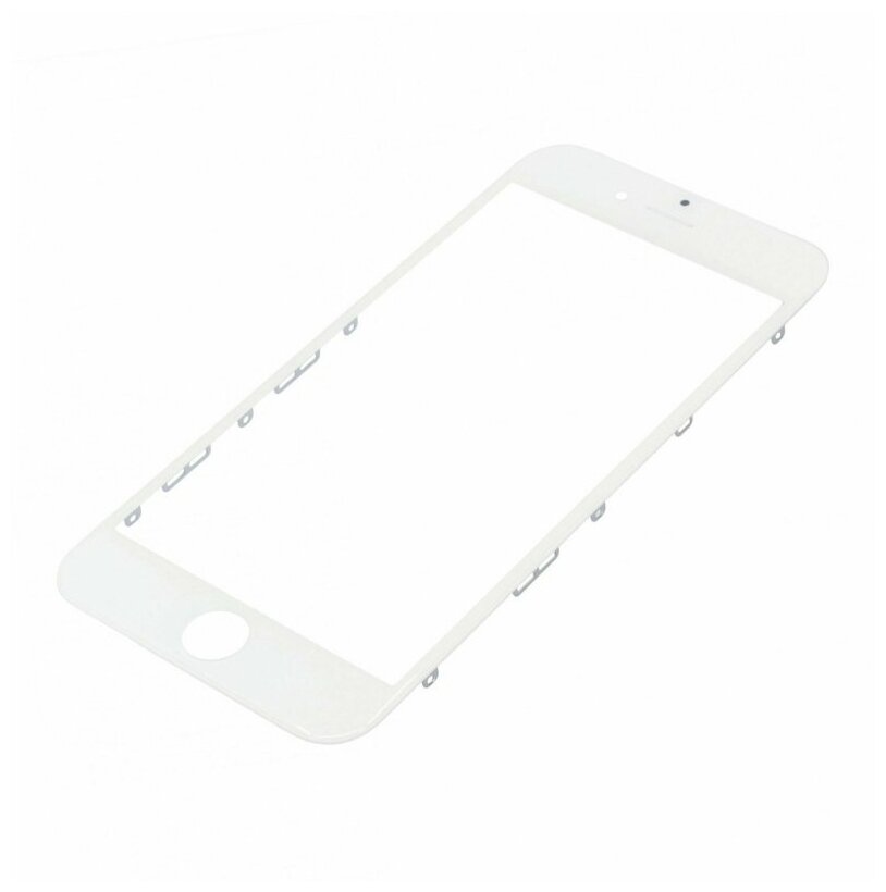 Стекло модуля + рамка для Apple iPhone 6 белый AA