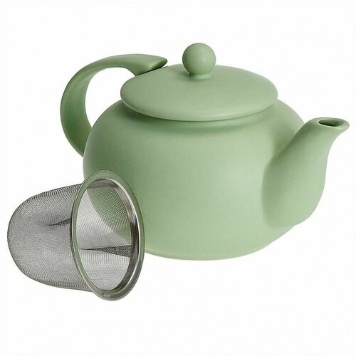 Ф19-068R Заварочный чайник с фильтром : 600мл , зеленый(24)
