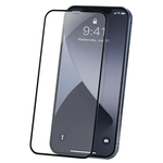 Ударопрочное стекло для Apple iPhone 12 и 12 Pro / Полноэкранное стекло на Эпл Айфон 12 и 12 Про / Закаленное стекло с олеофобным покрытием / 10D Premium Glass (Черное) - изображение