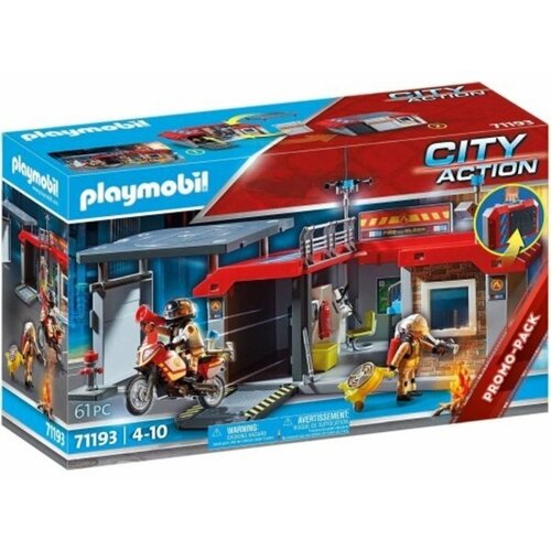 Конструктор Playmobil City Action 71193 Пожарная станция конструктор playmobil city action 5399 семья у стойки регистрации