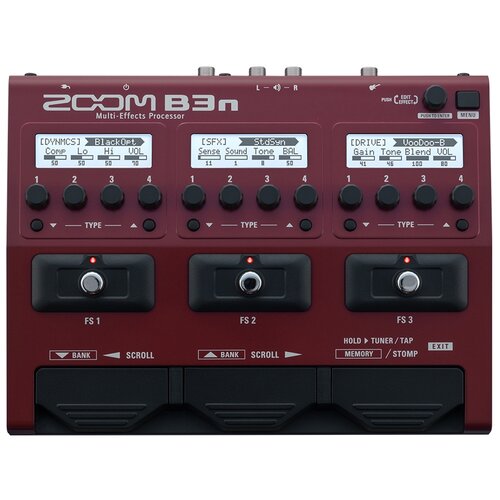 фото Zoom b3n мульти педаль эффектов для бас гитары