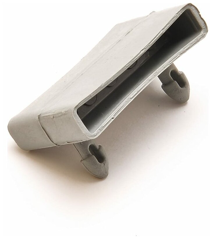 Латодержатель накладной, центральный, 53 мм., серый (Комплект 10 штук) - фотография № 4