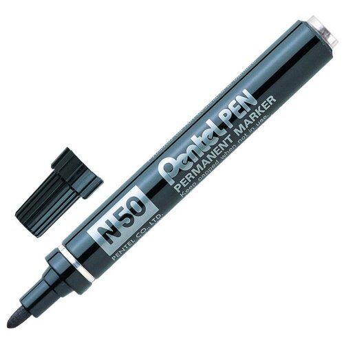 Маркер перманентный Pentel Pen, цвет: черный, 4,3 мм