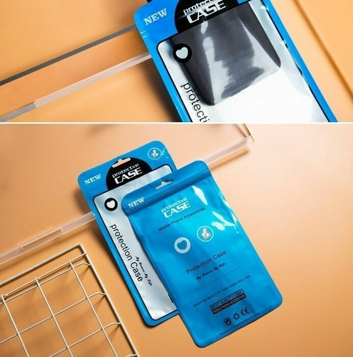 Упаковочные пакеты с застежкой zip lock пластик, синий, 10 шт, 21*12 см - фотография № 5