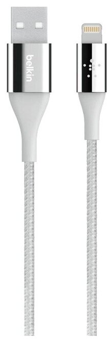 Кабель Belkin MIXIT DuraTek USB - Lightning MFI (F8J207bt04), silver