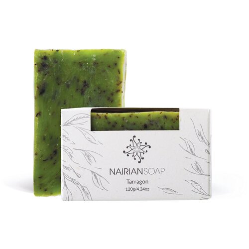 Nairian Натуральное скраб-мыло ручной работы с сушеным тархуном 120 гр.