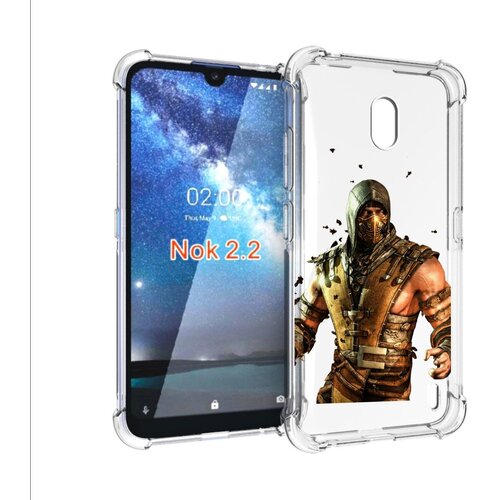 Чехол задняя-панель-накладка-бампер MyPads Mortal Kombat scorpion для Nokia 7.2/Nokia 6.2 противоударный