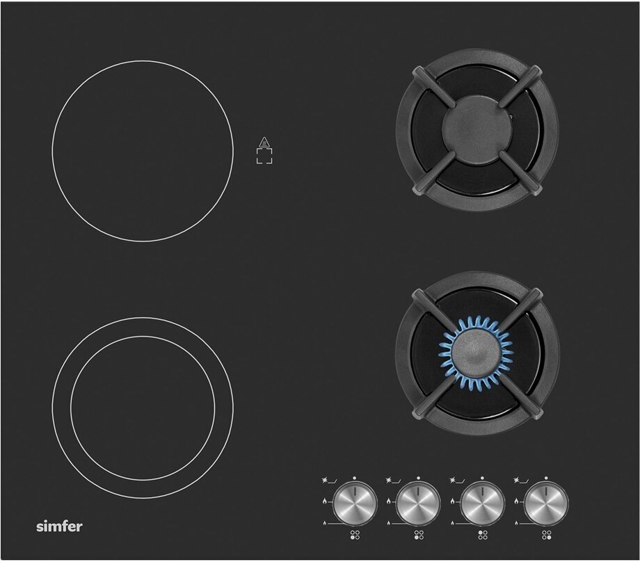 Встраиваемая комбинированная варочная панель Simfer - фото №2
