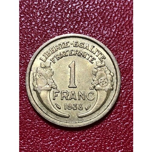 Монета Франция 1 Франк 1938 год #4-4 монета франция 1 франк 1945 год 2 2