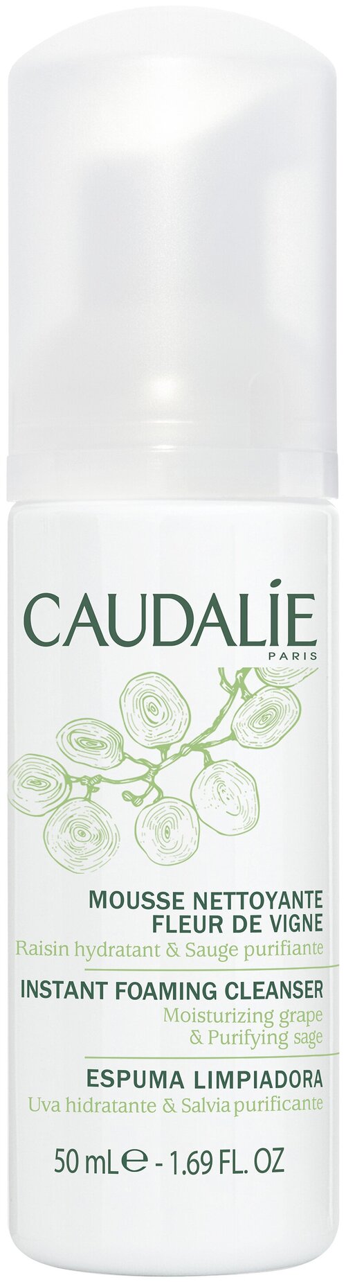 Caudalie мусс очищающий Fleur De Vigne, 50 мл