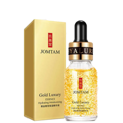 Премиум сыворотка уменьшающая поры с частичками золота JOMTAM Gold Luxury Essence, для всех типов кожи, 15мл jomtam сыворотка для лица с золотыми частичками