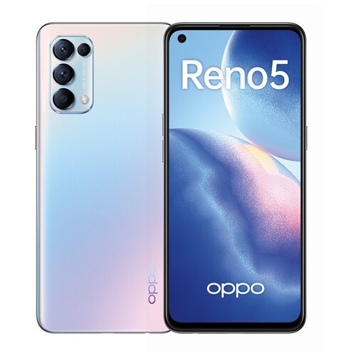 Смартфон OPPO Reno 5 4G 8/128 ГБ, Dual nano SIM, серебристый