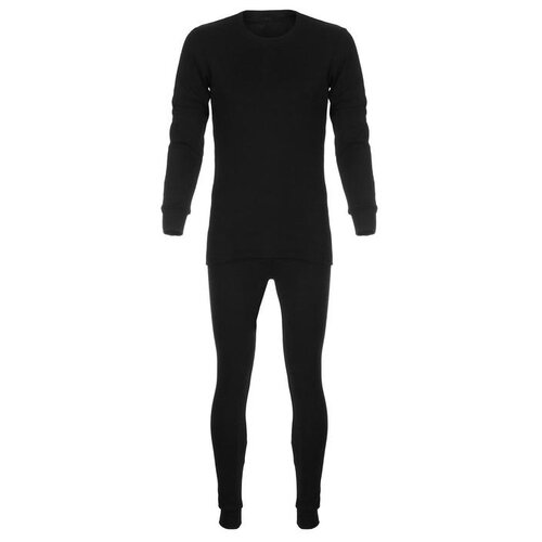 фото Термобелье мужское "сибирь" размер 48-50, цвет черный 1221671 сима-ленд