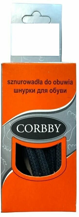 Corbby Шнурки круглые, тонкие, черные, 100 см - фотография № 2