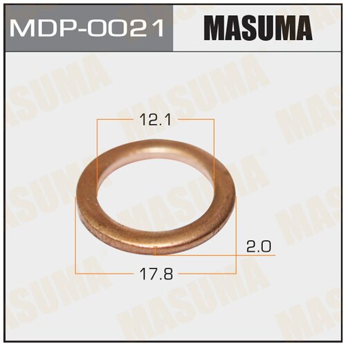 MASUMA MDP0021 Кольцо форсунки 12,1 х 17,8 х 2 Медь MASUMA MDP0021 5шт