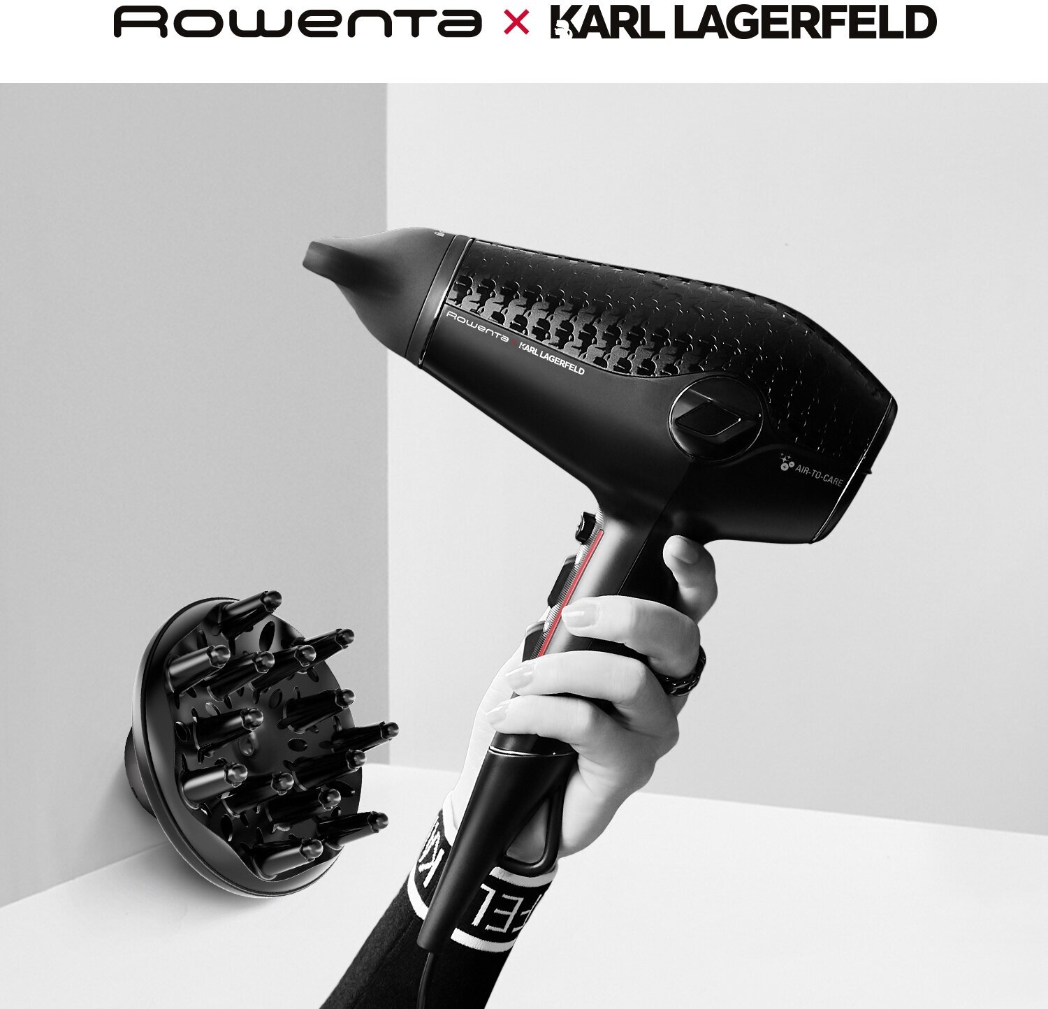 Фен Rowenta Karl Lagerfeld Glow Addict CV613LF0