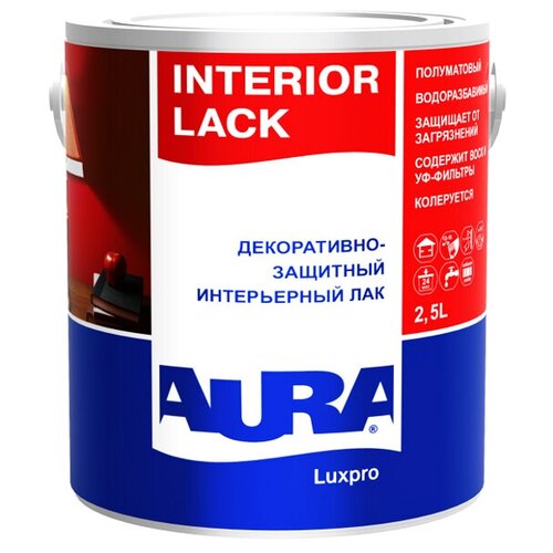 Лак акриловый AURA Interior Lack 2,5л полуматовый, арт.4607003910754