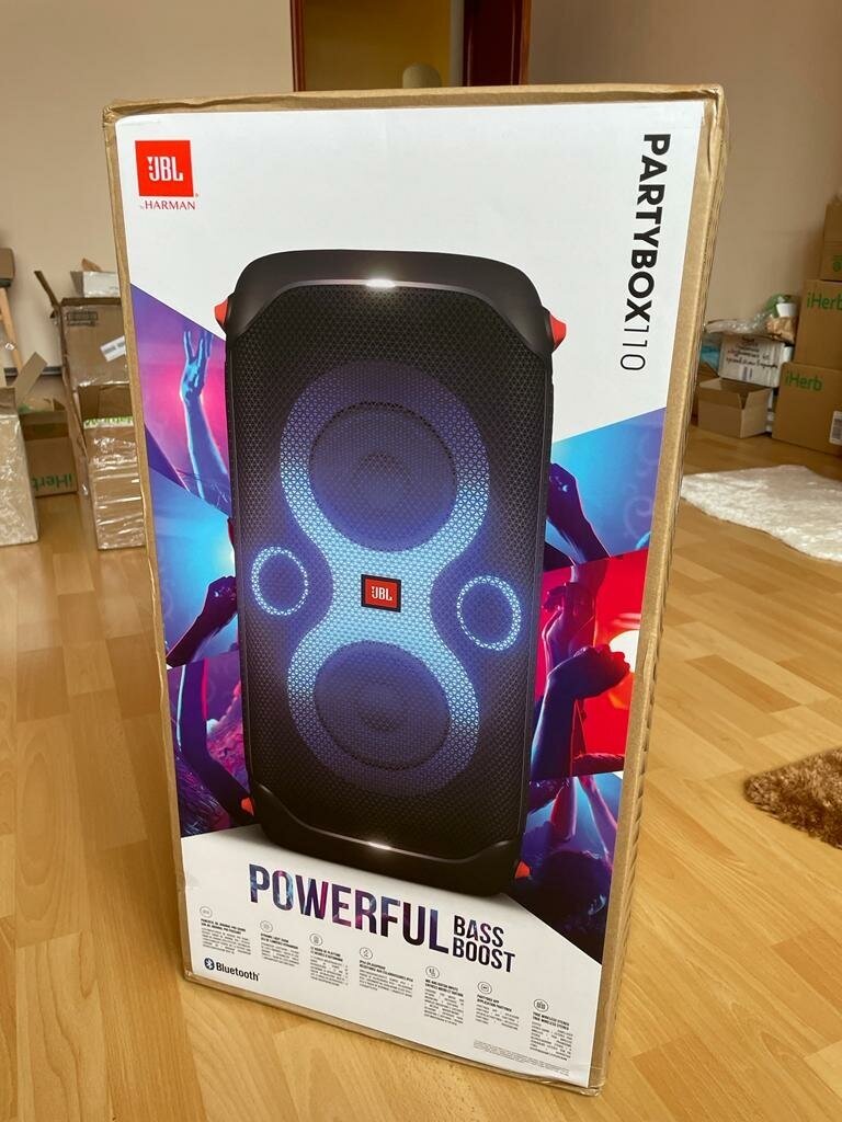 Портативная аудиосистема JBL Party Box 110 черная - фото №12