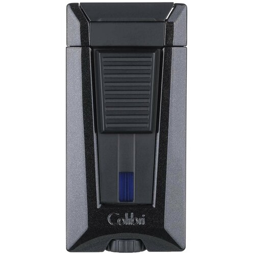 Зажигалка газовая Colibri Stealth (тройное пламя), черный металлик LI900T1