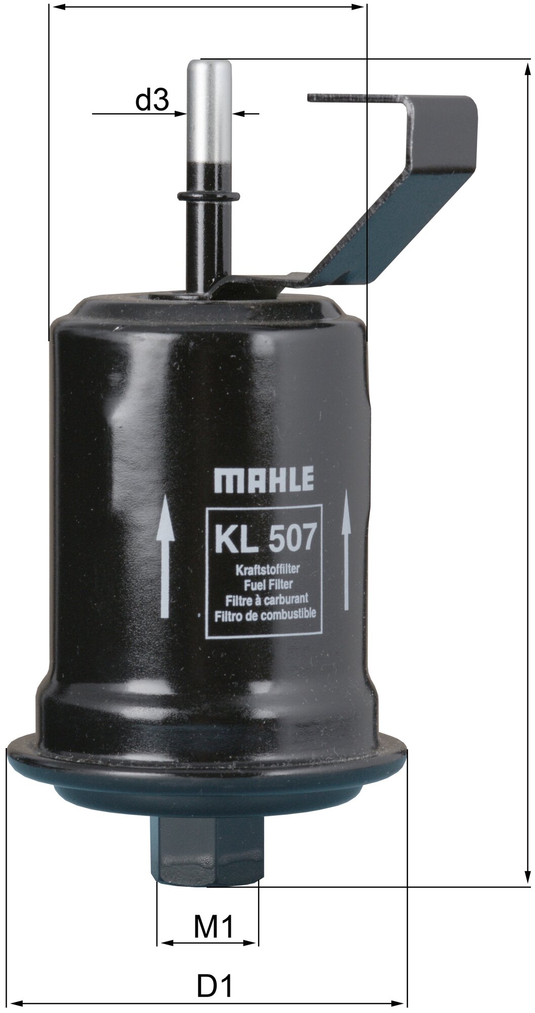 Фильтр топливный MAHLE KL 507