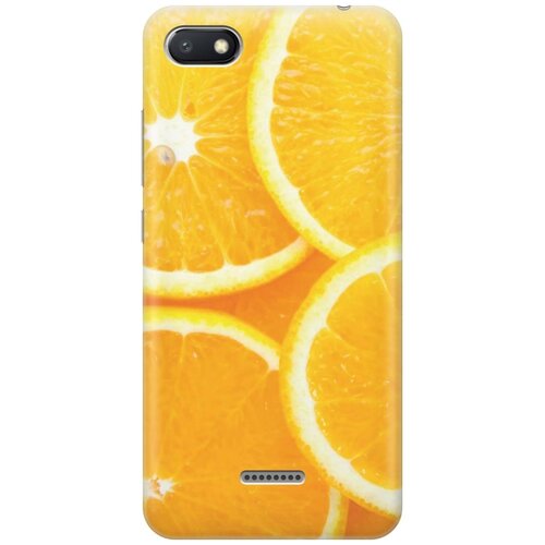 фото Gosso ультратонкий силиконовый чехол-накладка для xiaomi redmi 6a с принтом "апельсины"