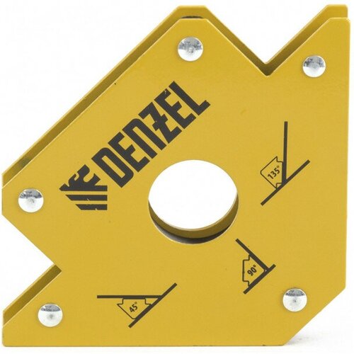 Магнит для сварки DENZEL под углом 45,90,135 град 23кг фиксатор магнитный для сварочных работ усилие 50 lb denzel 97553 denzel 97553 denzel арт 97553