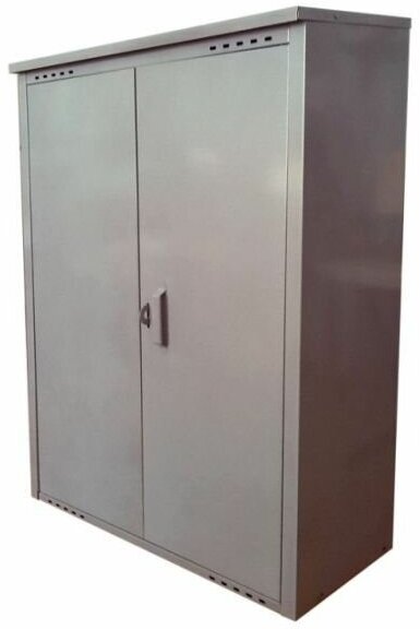 Шкаф для газовых баллонов НЗГА 2х50 Петромаш серый