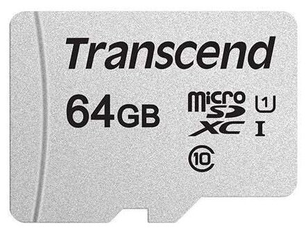 Флеш карта microSDXC 64Gb Class10 Transcend TS64GUSD300S wo adapter