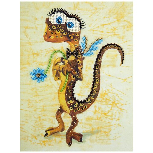 фото Набор для вышивания panna "ящер кеша" 15x21 см