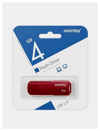 USB 16GB SmartBuy Clue красный