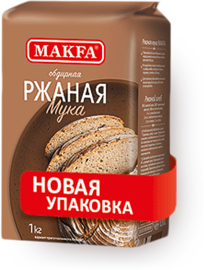 Мука Макфа ржаная обдирная, 1 кг