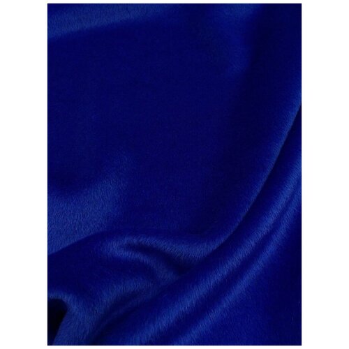 Ткань Пальтовая Альпака ярко-синего цвета Италия ткань репс ярко синего цвета италия