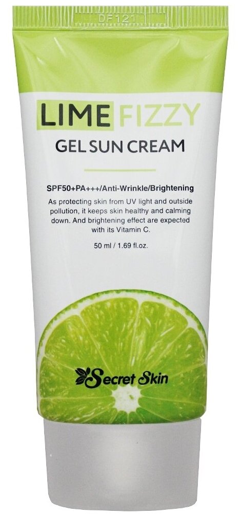 Secret Skin крем Lime Fizzy Gel Sun с экстрактом лайма SPF 50, 50 мл