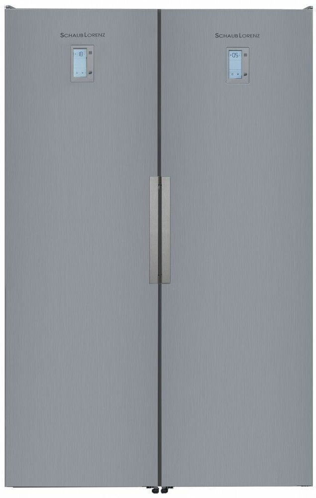 Холодильник Schaub Lorenz SLU S305GE, нержавеющая сталь, NO FROST, LED освещение, соло и Side by Side - фото №16