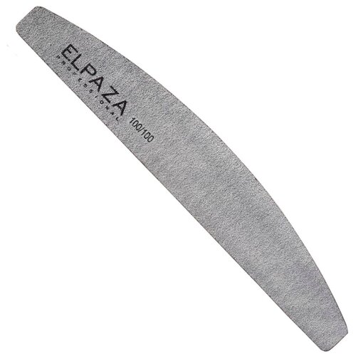 ELPAZA Пилка для ногтей Professional 100/100 лодочка, серый