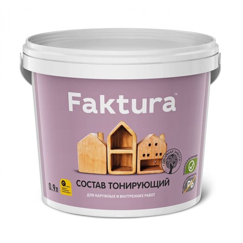 Faktura антисептик Состав тонирующий, 0.9 л, тик