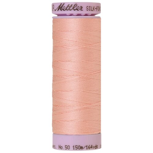 Нить для машинного квилтинга SILK-FINISH COTTON 50, 150 м 100% хлопок 0075 Iced Pink ( 9105-0075 ) bathrobe 100% cotton pink