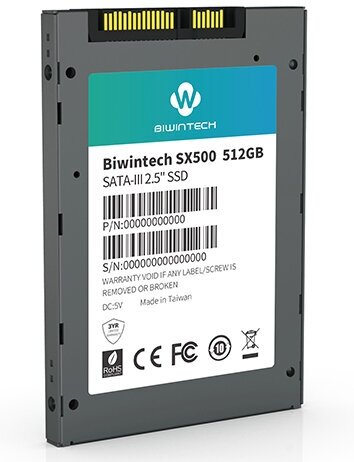Накопитель SSD 2.5" Biwintech SX500 512GB SATA-III 3D NAND (52S3A9Q#G)