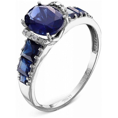 Кольцо Oriental белое золото, 585 проба, размер 18