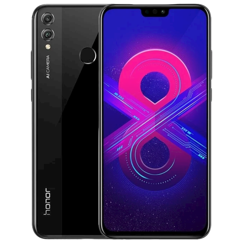 Смартфон HONOR 8X 6/128 ГБ Global, Dual nano SIM, черный — продать на ...