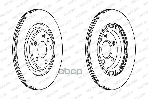 Диск Тормозной Audi A4/A5 07-/A6/A7/A8 10-/Q5 Задний Вент. d330 Мм. Ferodo Ddf2383c Ferodo арт. DDF2383C