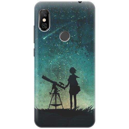 фото Gosso ультратонкий силиконовый чехол-накладка для xiaomi redmi note 6 pro с принтом "загадай желание"