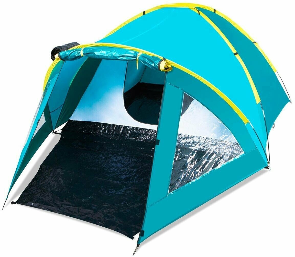 Палатка кемпинговая трехместная Bestway Activemount 3 Tent 68090, бирюзовый - фото №15