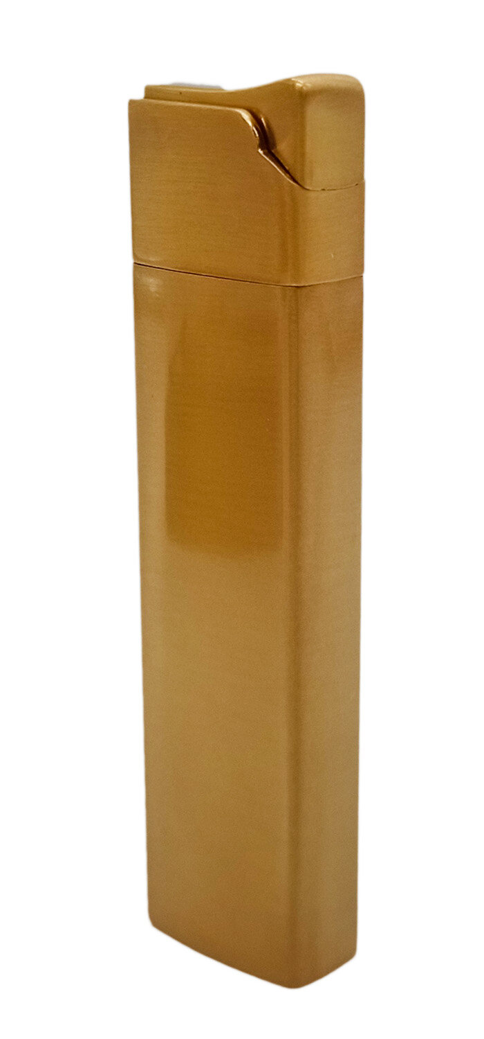 Зажигалка газовая подарочная цвет бронза - фотография № 2
