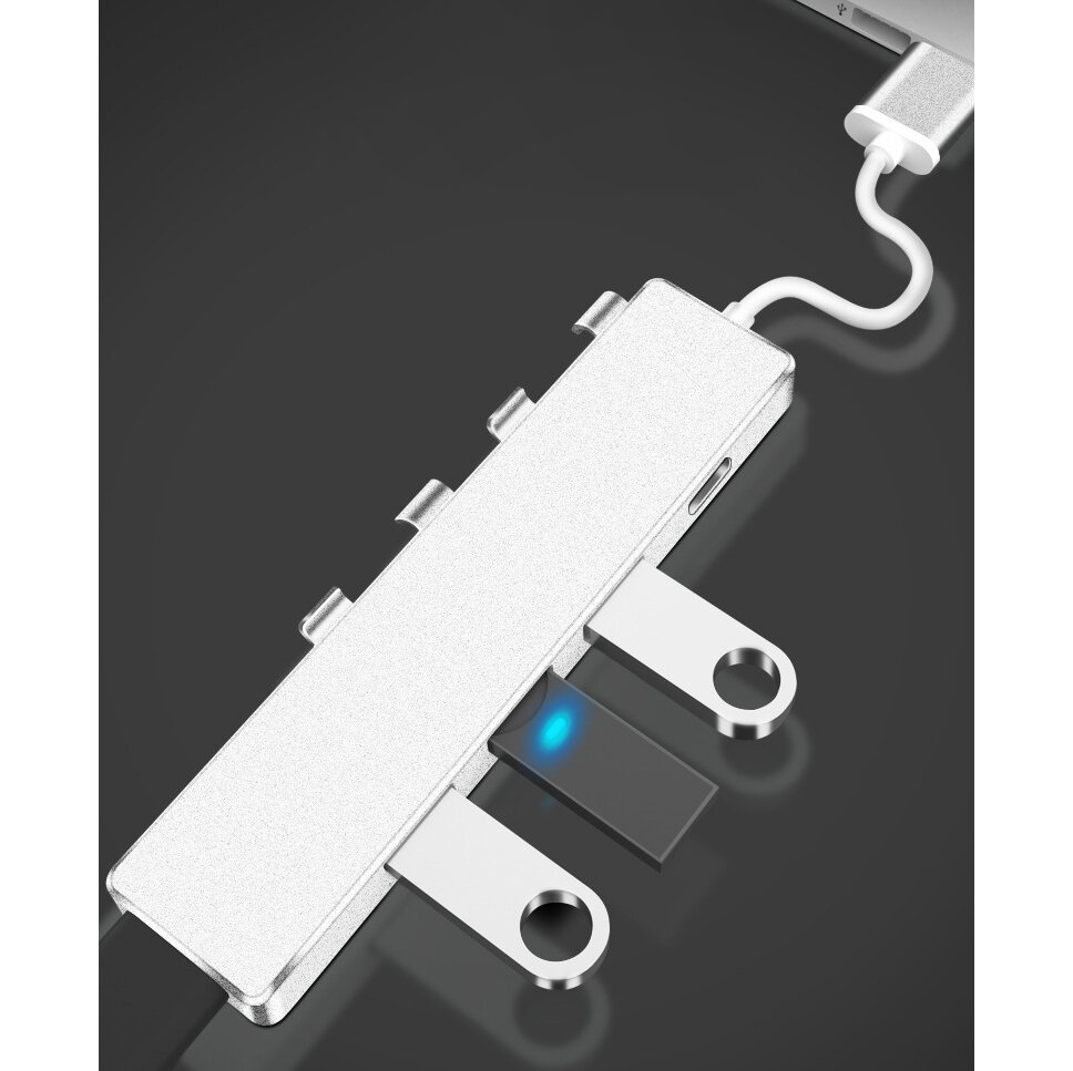 USB разветвитель концентратор HUB (4*USB +Type-C)