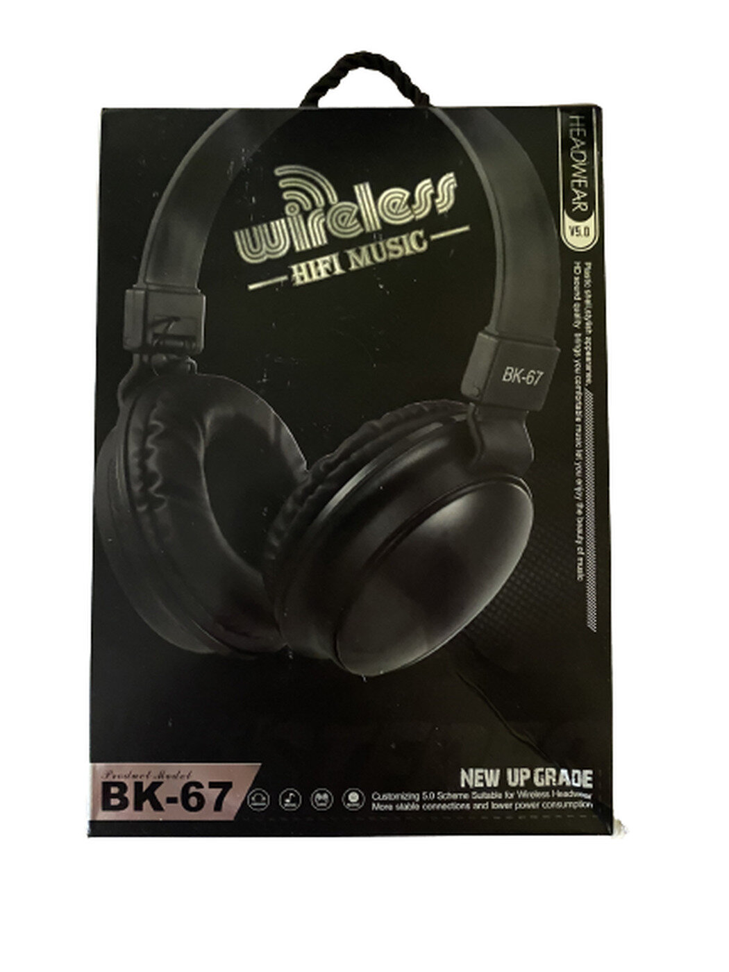 Наушники игровые Wireless HIFI MUSIC BK-67 (Черные)