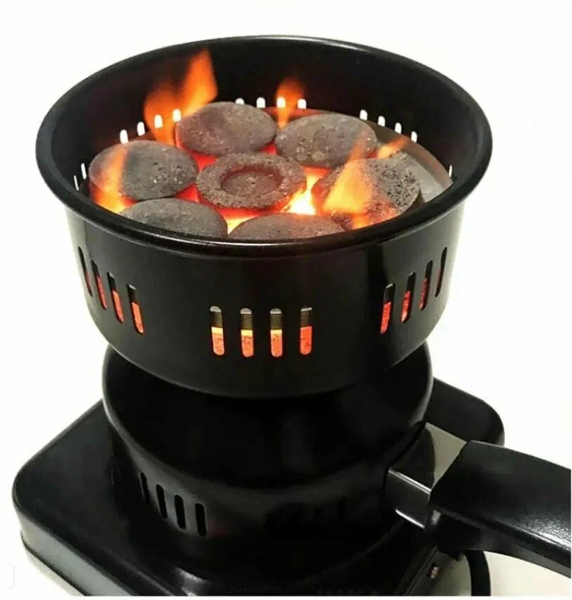 Горелка (печка) для розжига углей / Плитка для углей электрическая / Электрическая плита для быстрого розжига углей - фотография № 3